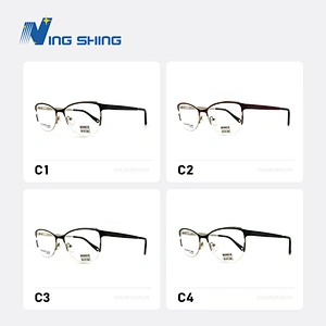 2020 New Arrival Glasses Optical Frame Half Fra Metal Frame Half Rim Designer Clear Lens Eye Glasses Frame oem eyeglasses frames