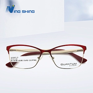 New Arrival Glasses Optical Frame Half Frame Metal Frame Half Rim Designer Clear Lens Glasses Frame oem eyeglasses frames