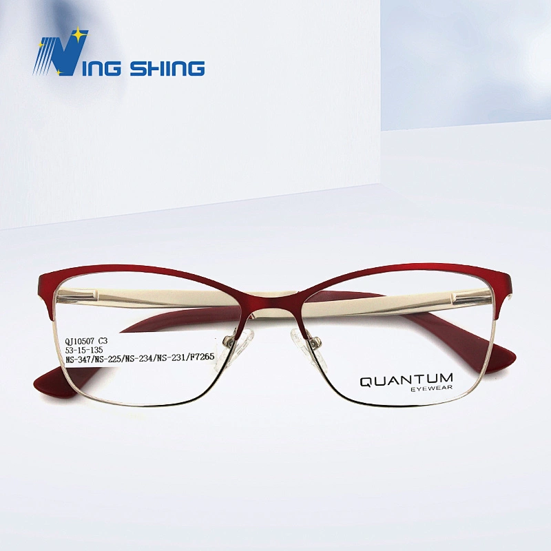 New Arrival Glasses Optical Frame Half Frame Metal Frame Half Rim Designer Clear Lens Glasses Frame oem eyeglasses frames