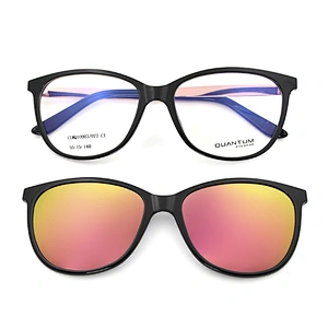 2020 New model optica frame spectacles frame magnetic clip-on optical frames