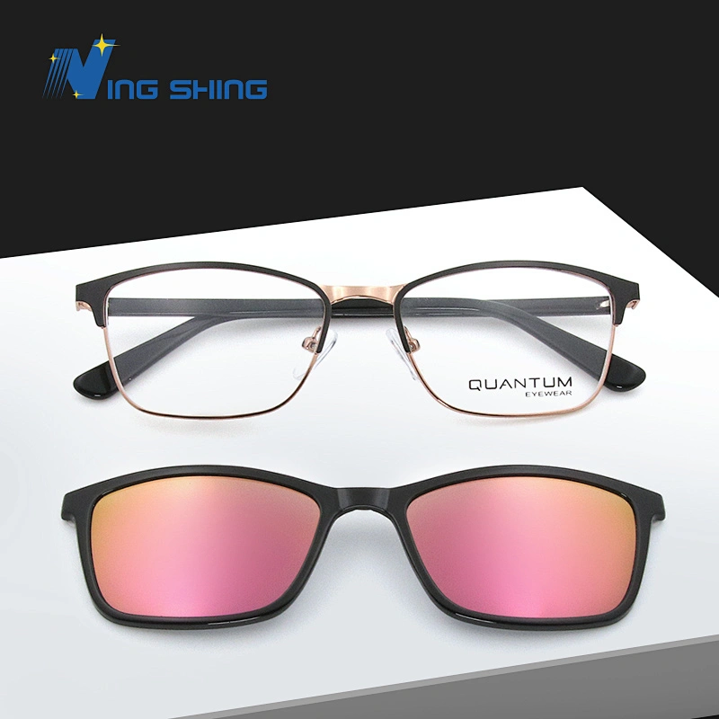 NingShing metal Magnetic Clip On optical frames eyewear spectacle quick fast change sunglasses polarized  anti blue ray