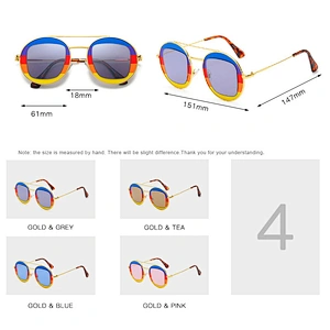 New stylish metallic frame sunglasses for men and women outdoor driving sunglasses