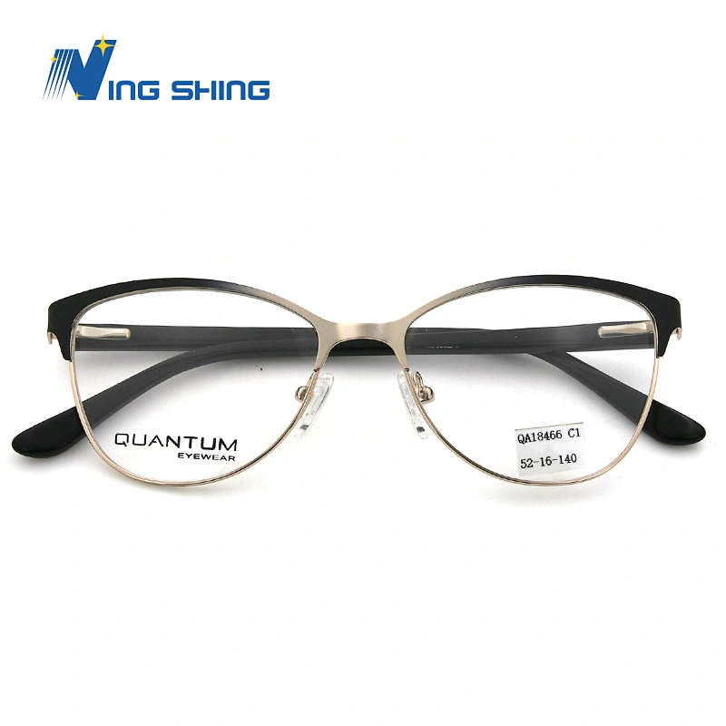 2020 New Arrival Glasses Optical Frame Half Fra Metal Frame Half Rim Designer Clear Lens Eye Glasses Frame oem eyeglasses frames
