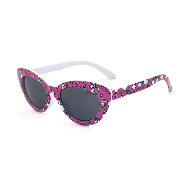 Hot Selling Trendy Kids Plastic Frame Uv400 Cat Eye Sunglasses Sun Glasses