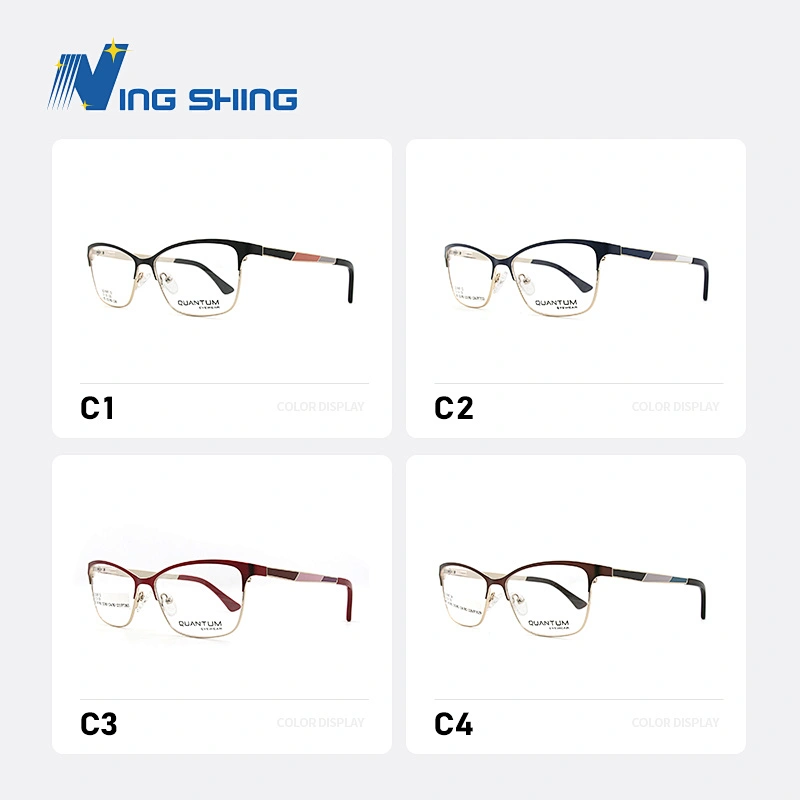 New Arrival Glasses Optical Frame Half Frame Metal Frame Half Rim Designer Clear Lens Glasses Frame oem eyeglasses frames
