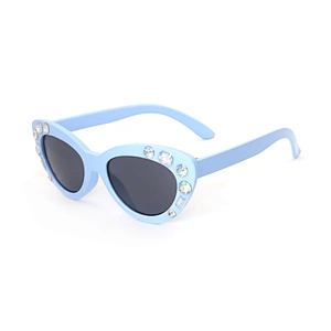 Hot Selling Brand Kid Uv Protection Cat Eye Sunglasses with Rhinestones