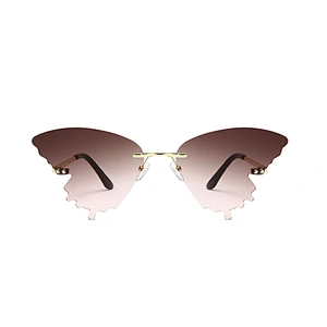 2020 individual butterfly sunglasses -- men, women, European and American fashion -- dazzle street sunglasses -- a cross-border