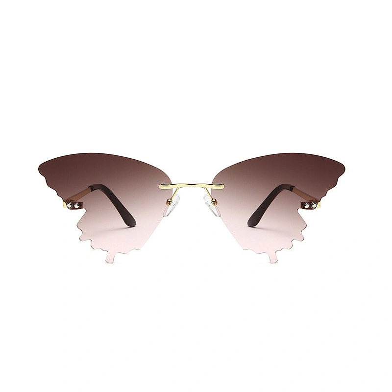 2020 individual butterfly sunglasses -- men, women, European and American fashion -- dazzle street sunglasses -- a cross-border