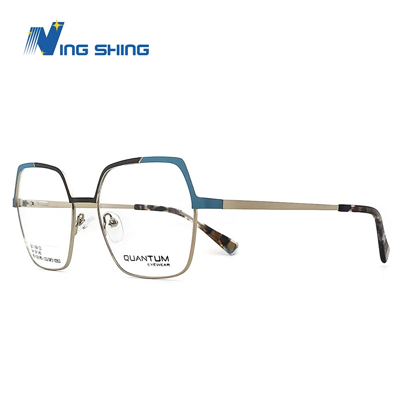 2019 NEW design Individual character color matching eyewear Fine lines  spectacle frame  Alloy Carve optical  glasses colorful