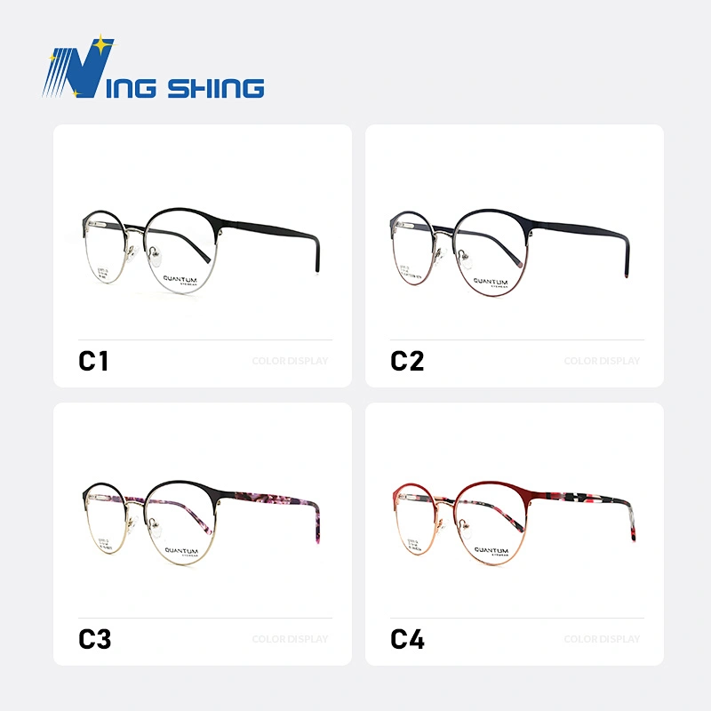 2020 New Arrival Glasses Optical Frame Metal eyewear Half Rim Designer AC Lens oem eyeglasses frames