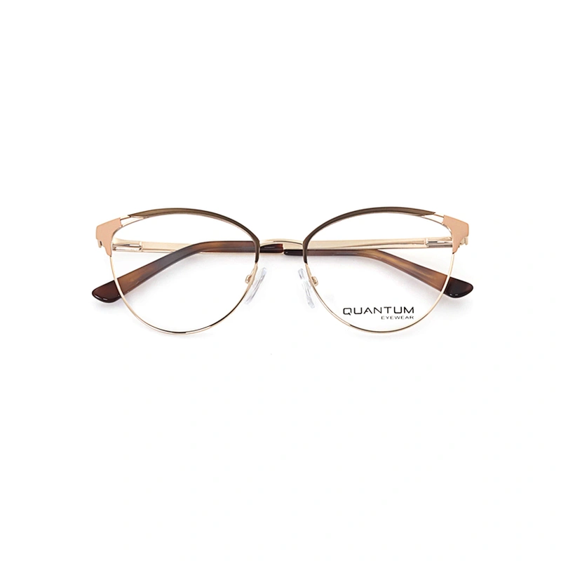 New Arrival Metal Frame Full Rim Multi Colored Optical Glasses for Women