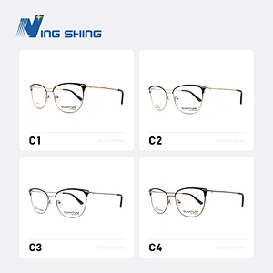 2020 New Arrival Glasses spring hinge Optical Frame Metal Frame full Rim AC Lens oem eyeglasses frames