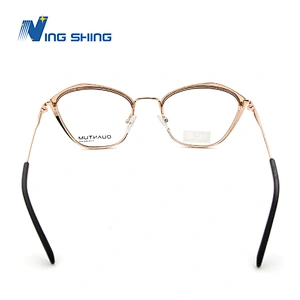 New Arrival Glasses Optical Frame Half Fra Metal Frame Half Rim Designer Clear Lens Eye Glasses Frame oem eyeglasses frames