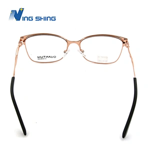 2020 New Arrival Glasses Optical Frame Metal eyewear full Rim AC lens oem eyeglasses frames spring hinge art temple