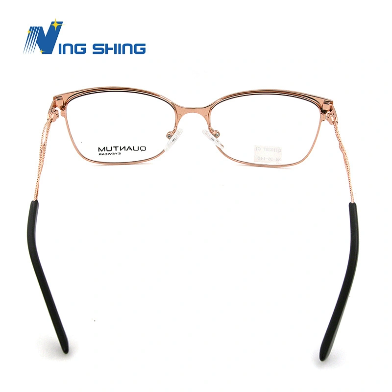 2020 New Arrival Glasses Optical Frame Metal eyewear full Rim AC lens oem eyeglasses frames spring hinge art temple