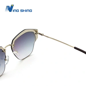 Ning Shing New polarized rimless frameless anti UV sunglasses eyewear eyeglasses Custom logo