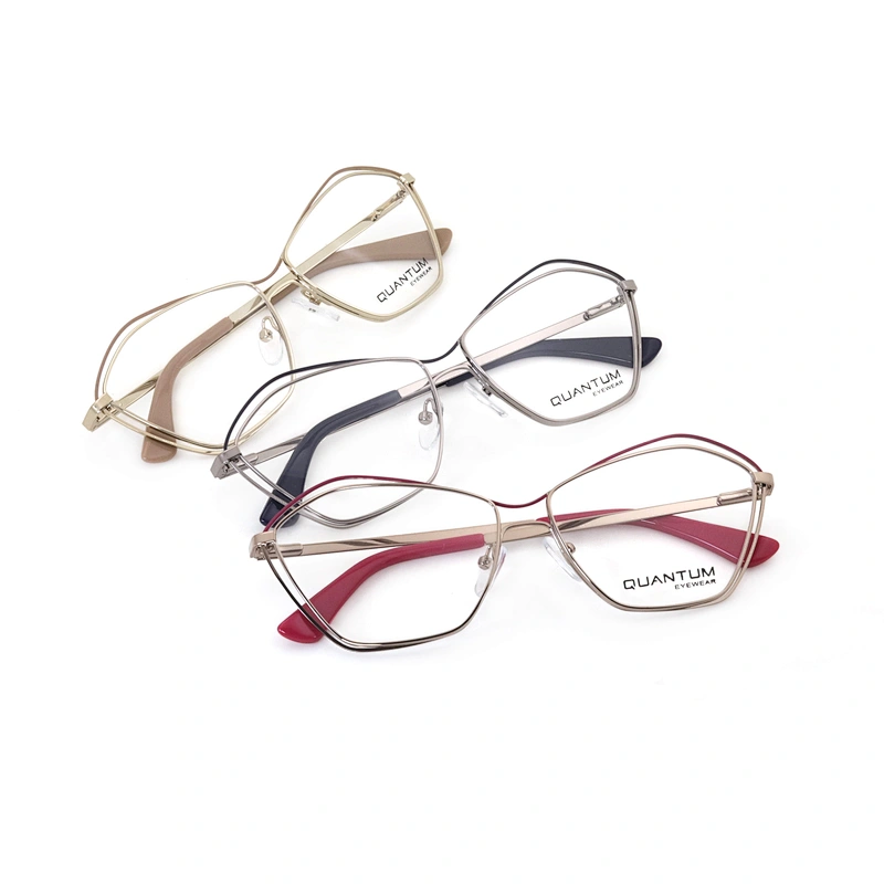 Multi Colored Round Full Rim Metal Frames Eye Glass Optical Eyeglass