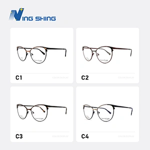 2020 New Arrival Glasses Optical Frame Half Fra Metal Frame Half Rim Designer Clear Lens Eye Glasses Frame oem eyeglasses frames