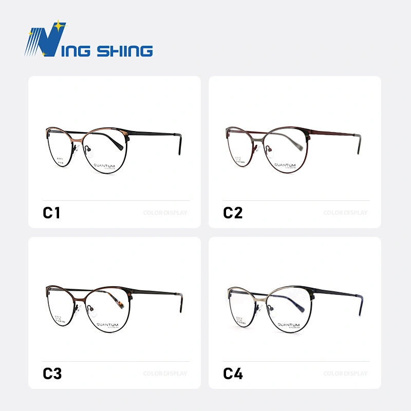 2020 New Arrival Glasses Optical Frame Half Fra Metal Frame Half Rim Designer Clear Lens Eye Glasses Frame oem eyeglasses frames