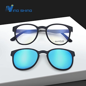 2019New model optica frame spectacles frame magnetic clip-on optics frames occhiali sunglasses occhiali da vista