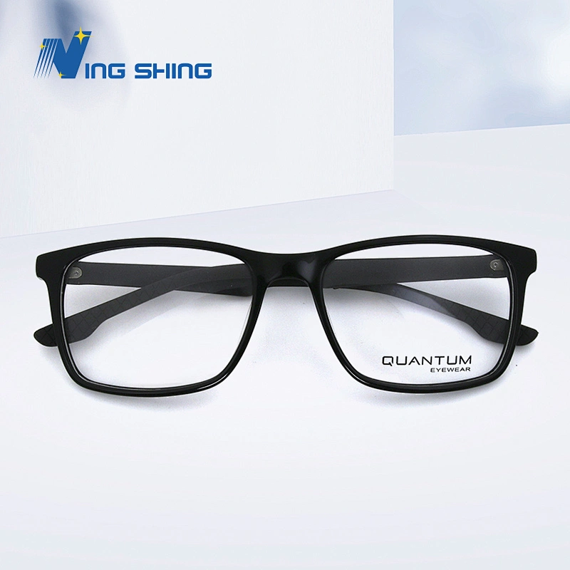 NINGSHING NEW design marbling eyeglass frame men acetate spectacle frame  Acetate Carve optical  glasses spectacle frames china
