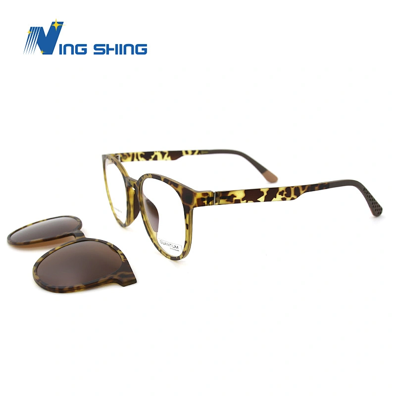2019New model optica frame spectacles frame magnetic clip-on optics frames occhiali sunglasses occhiali da vista