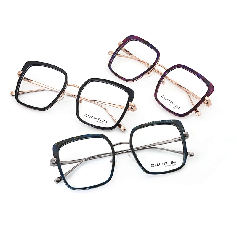 High Quality Square Acetate Spectacles Optical Frames Eyewear Eyeglass Eye Glasses for Women