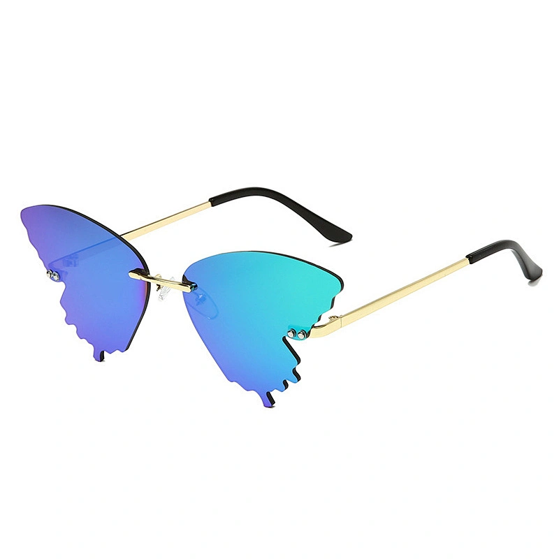 2020 individual butterfly sunglasses -- men, women, European and American fashion -- dazzle street sunglasses -- a cross-border