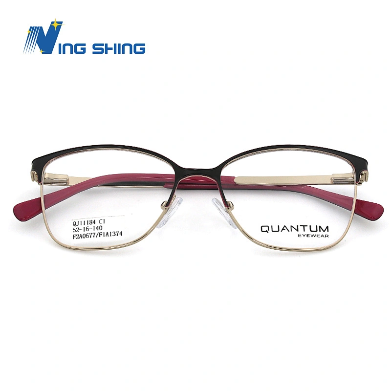 2020 New Arrival Glasses Optical Frame Half Fra Metal Frame Half Rim Designer Clear Lens Eye Glasses Frame oem eyeglasses frames