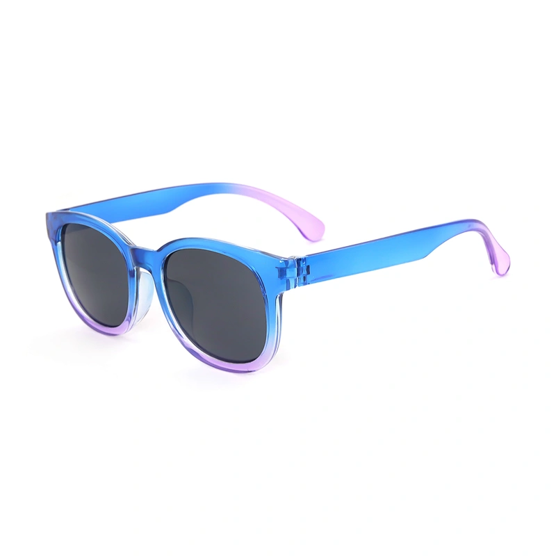 Little Kids High End Vintage Plastic Colored Uv Protection Sunglasses