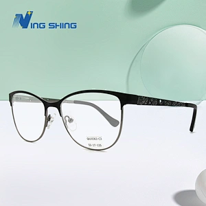 2020 New Arrival Glasses Optical Frame Half Fra Metal Frame Half Rim Designer Clear Lens Eye Glasses Frame oem eyeglasses frames
