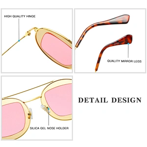 New stylish metallic frame sunglasses for men and women outdoor driving sunglasses