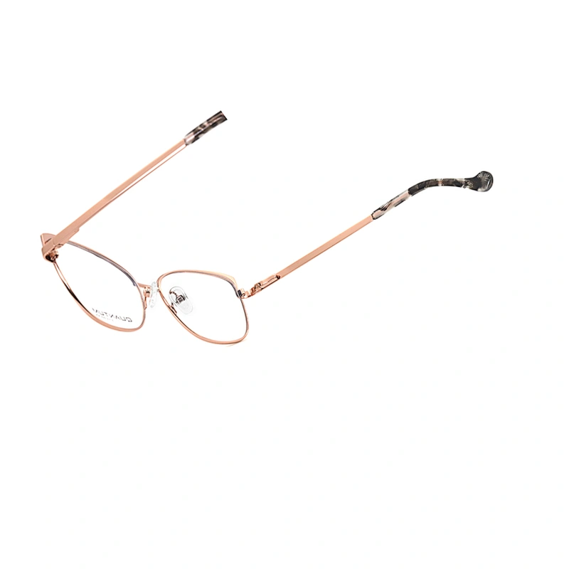 Fashion Thick Leg Metal Frame Full Rim Spectacles Glasses Optical Eyeglasses