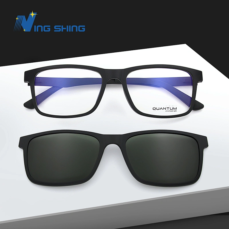 2019 NingShing Magnetic Clip On optical frames eyewear spectacle quick fast change sunglasses polarized  anti blue ray