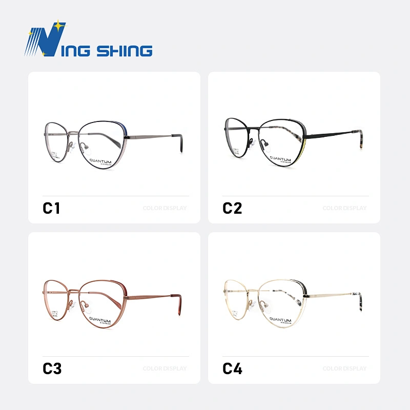 20192020 New Arrival Durable ladies Eyewear Metal Frame Half Rim Designer Clear Lens Eye Glasses Framemen optical frame