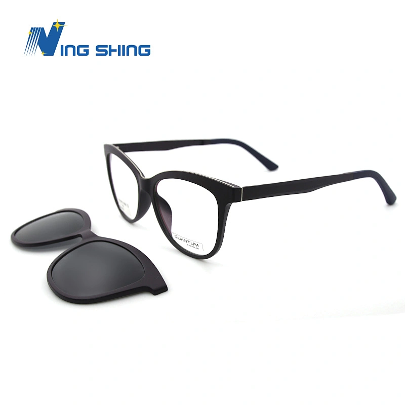 2019New model optica frame spectacles frame magnetic clip-on optics frames occhiali sunglasses occhiali da vista