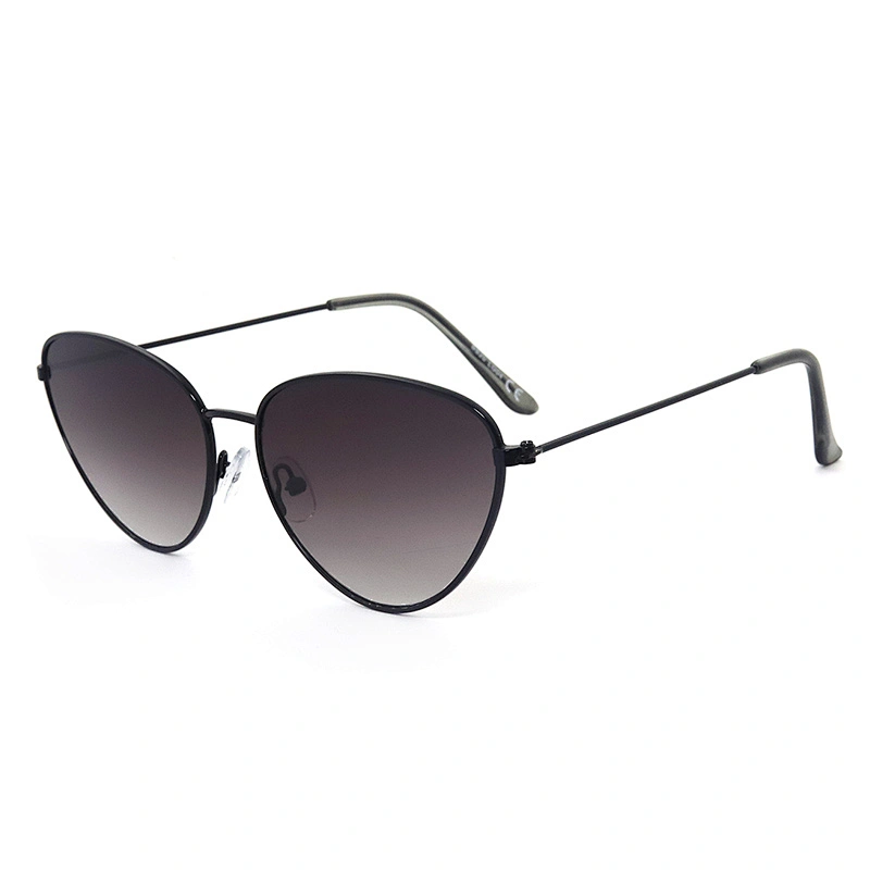 2020 New arrival eyewear eyeglasses Fashion cat eye frames Ladies Sunglass metal frame and coated lens
