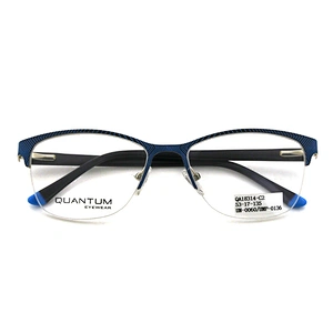 2020 New Arrival Glasses Optical Frame Half Fra Metal Frame Half Rim Designer Clear Lens Eye Glasses Frame oem eyeglasses frames