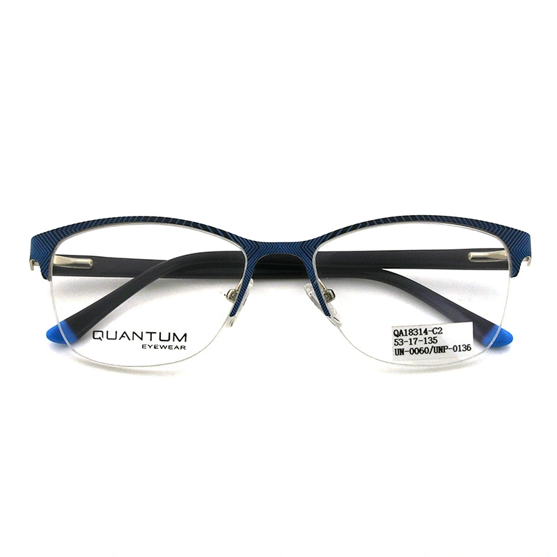 2020 New Arrival Glasses Optical Frame Half Fra Metal Frame Half Rim Designer Clear Lens Eye Glasses Frame oem eyeglasses frames