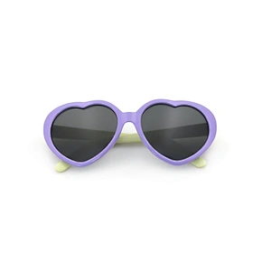Children's Beautiful Plastic Heart Frame Uv400 Sunglasses for Kids
