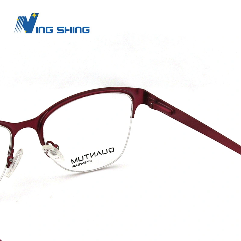2020 New Arrival Glasses Optical Frame Half Fra Metal Frame Half Rim Designer Clear Lens Eye Glasses Frame oem eyeglasses frames