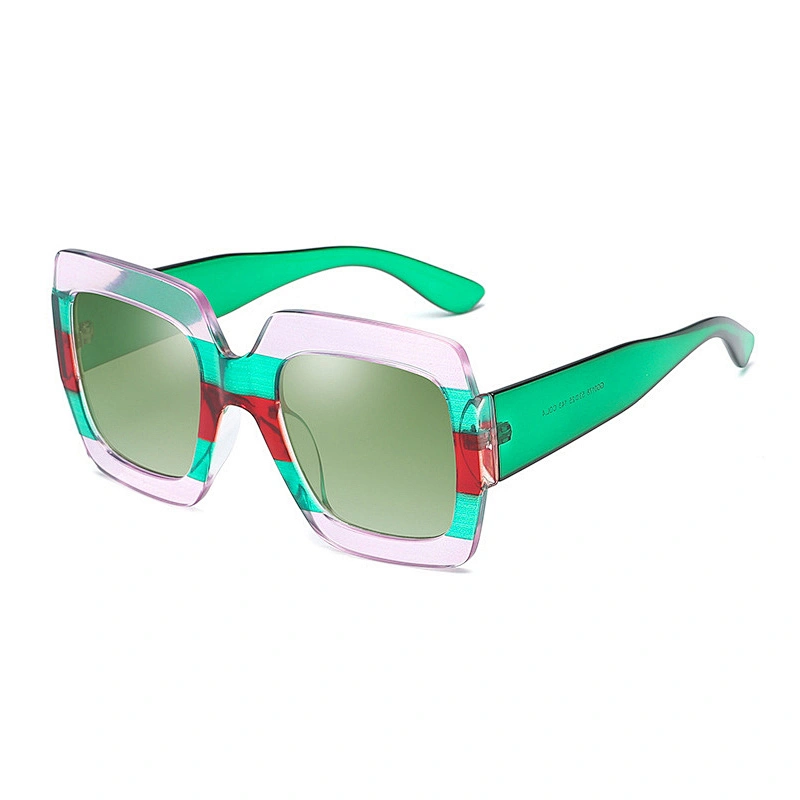 New fashion sunglasses Europe and the United States pattern pattern pattern fashionable ladies sunglasses big frame sunglasses