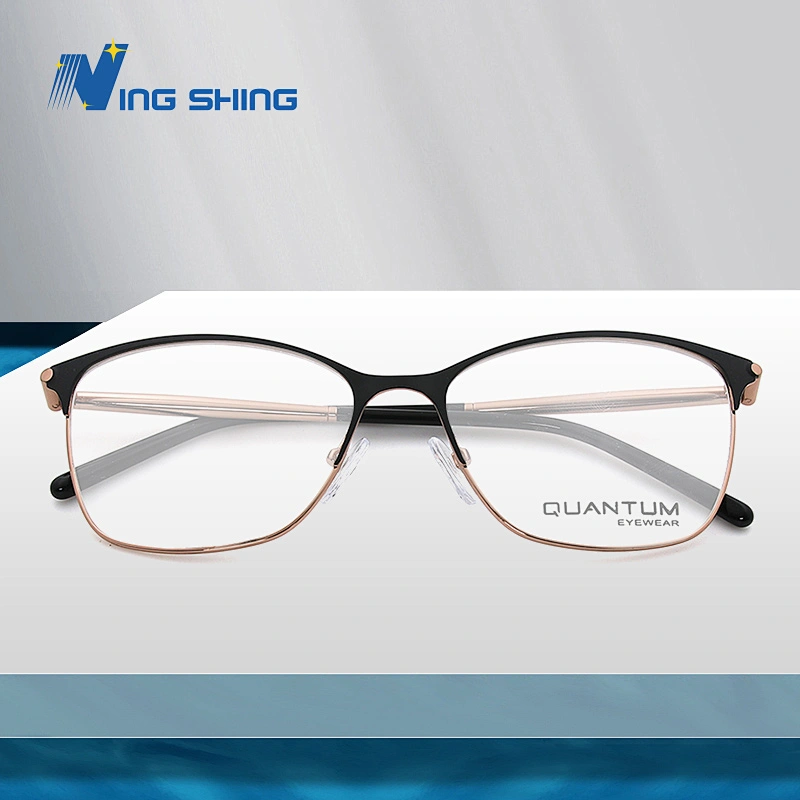 2020 New Arrival Glasses Optical Frame Half Fra Metal Frame Half Rim Designer Clear Lens Eye Glasses Frame oem eyeglasses frames