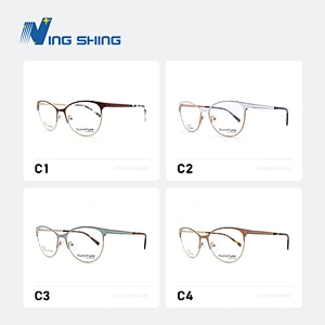 2019 NEW design eyewear Fine lines  spectacle frame  Alloy Carve optical  glasses colorful