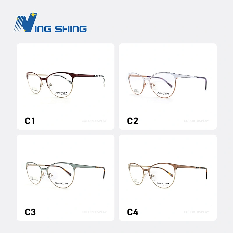 2019 NEW design eyewear Fine lines  spectacle frame  Alloy Carve optical  glasses colorful