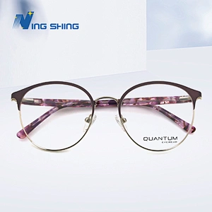 2020 New Arrival Glasses Optical Frame Metal eyewear Half Rim Designer AC Lens oem eyeglasses frames