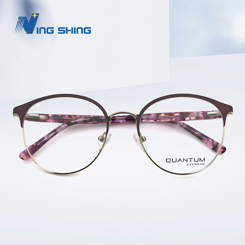 2020 New Arrival Glasses Optical Frame Metal eyewear Half Rim Designer AC Lens oem eyeglasses frames