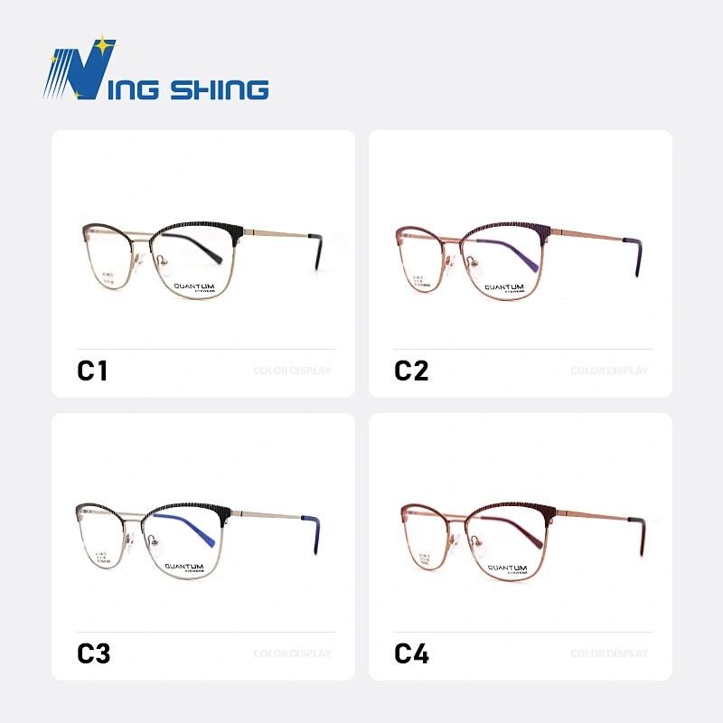 2019 NEW design eyewear Fine lines  spectacle frame  Alloy Carve optical  glasses