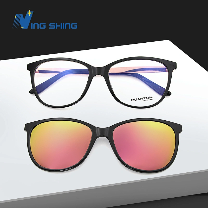 2020 New model optica frame spectacles frame magnetic clip-on optical frames