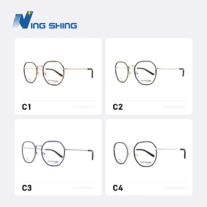 2020 New Arrival Glasses Optical Frame Half Fra Metal Frame Half Rim Designer Clear Lens Eye Glasses Frame oem eyeglasses frames